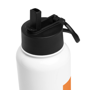 padel tennis vip stainless steel water bottle with a straw lid